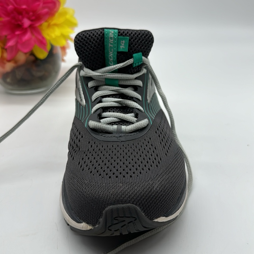 Brooks Addiction 14 Gray Teal Men's Running Shoes Size 10 BRK6427 - Picture 8 of 8